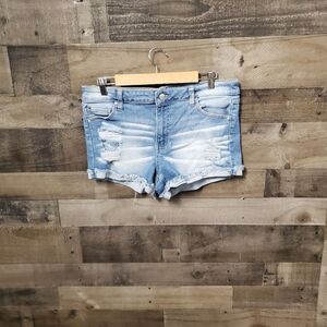 Celebrity Pink distressed Jean shorts 13